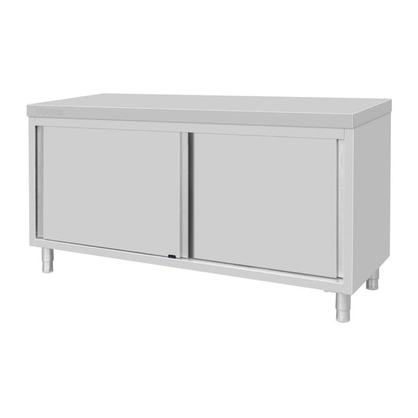 Vogue Standing Floor Cupboard Stainless Steel - 900x1800x600mm FU587