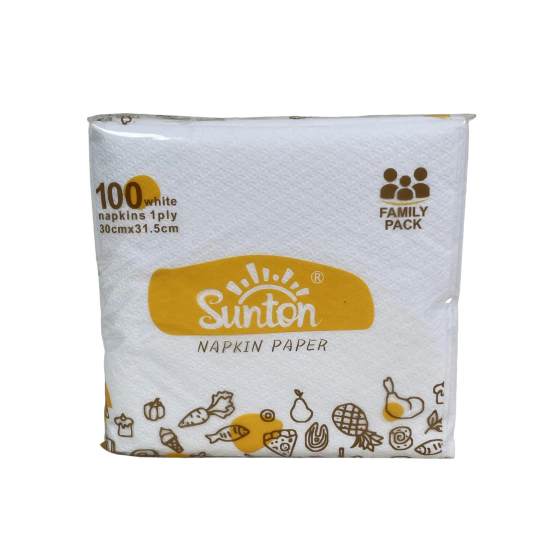 PakMax 1 Ply 100 Sheets 1/4 Fold White Napkin FWN114-315-100 - Whisk Hospitality - FWN114-315-100