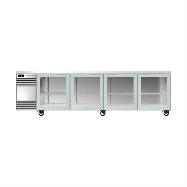 SKOPE Back Bar 4 Glass Swing Door Counter Line Fridge CL.4.GSW