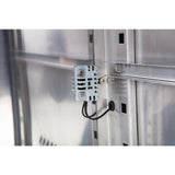 Polar U-Series Refrigerated GN Counter Saladette with Sneeze Guard - 2 Door
