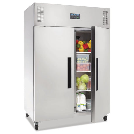 Polar G-Series Gastro Upright Fridge 2 Door St/St - 1200Ltr 42.4cuft Ventilated DL895-A