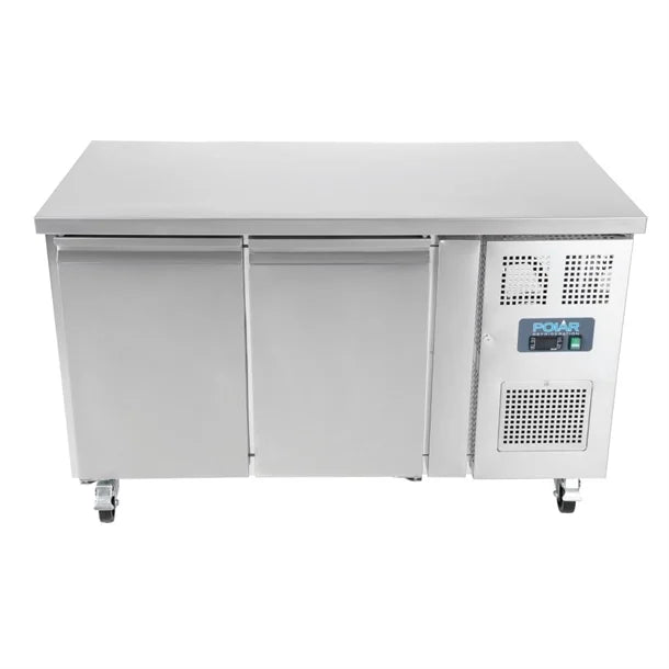 Polar U-Series Double Door Counter Fridge - 282Ltr