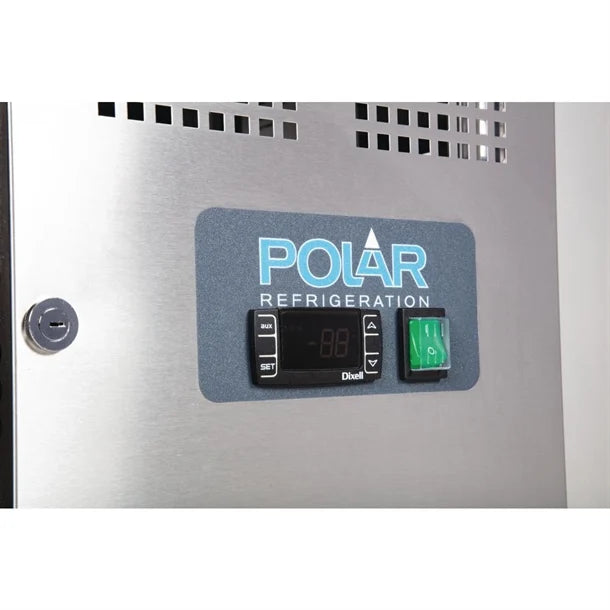 Polar U-Series Double Door Counter Fridge - 282Ltr