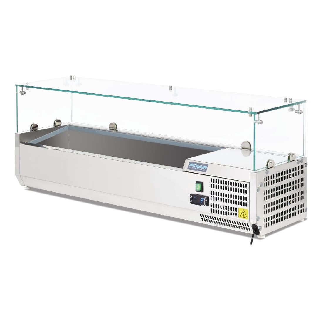 Polar G-Series Countertop Prep Fridge 5x 1/4GN with Glass Sneeze guard
