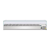 Polar G-Series Countertop Prep Fridge 10x 1/4GN with Glass Sneeze guard