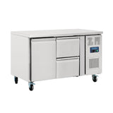 Polar U-Series Double Drawer Counter Fridge 282Ltr GD873-A