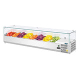 Polar G-Series Countertop Prep Fridge 8x 1/3GN with Glass Sneeze guard