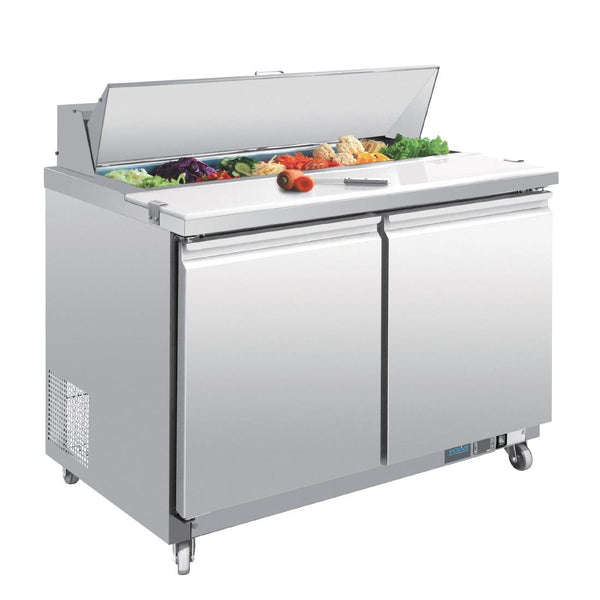 Polar U-Series Double Door Prep Counter Fridge 405Ltr GD882-A