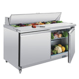 Polar U-Series Double Door Prep Counter Fridge - 527Ltr GD883-A