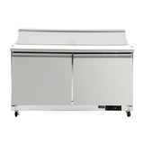 Polar U-Series Double Door Prep Counter Fridge - 527Ltr GD883-A