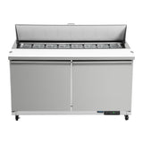 Polar U-Series Double Door Prep Counter Fridge 527Ltr
