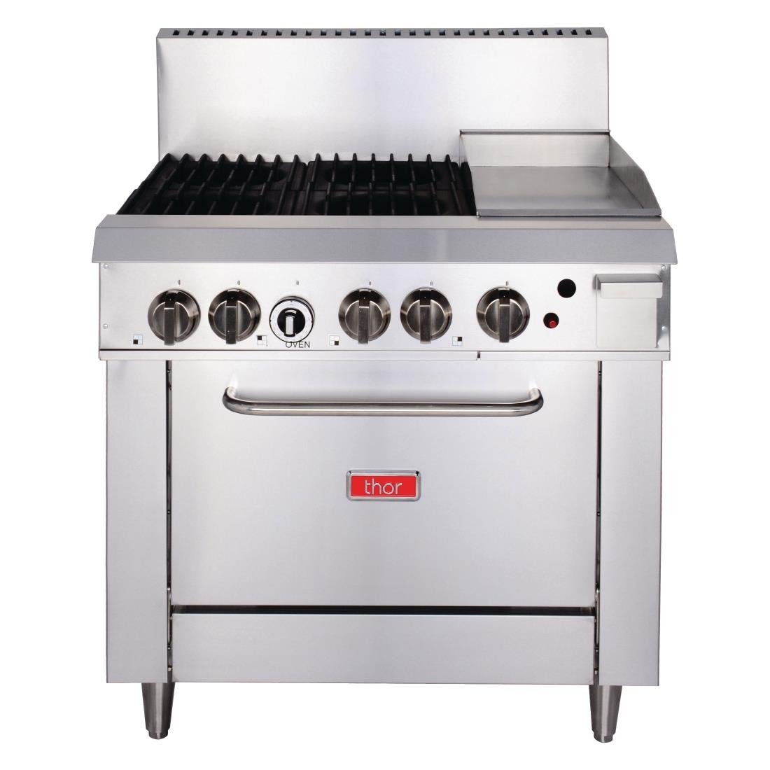 Thor 4 Burner Oven with 12" Griddle with flame failure - LPG GH102-P