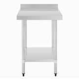 Vogue Table with Upstand St/St - 600x700x900mm 23 1/2x27 1/2x35 1/2" GJ505