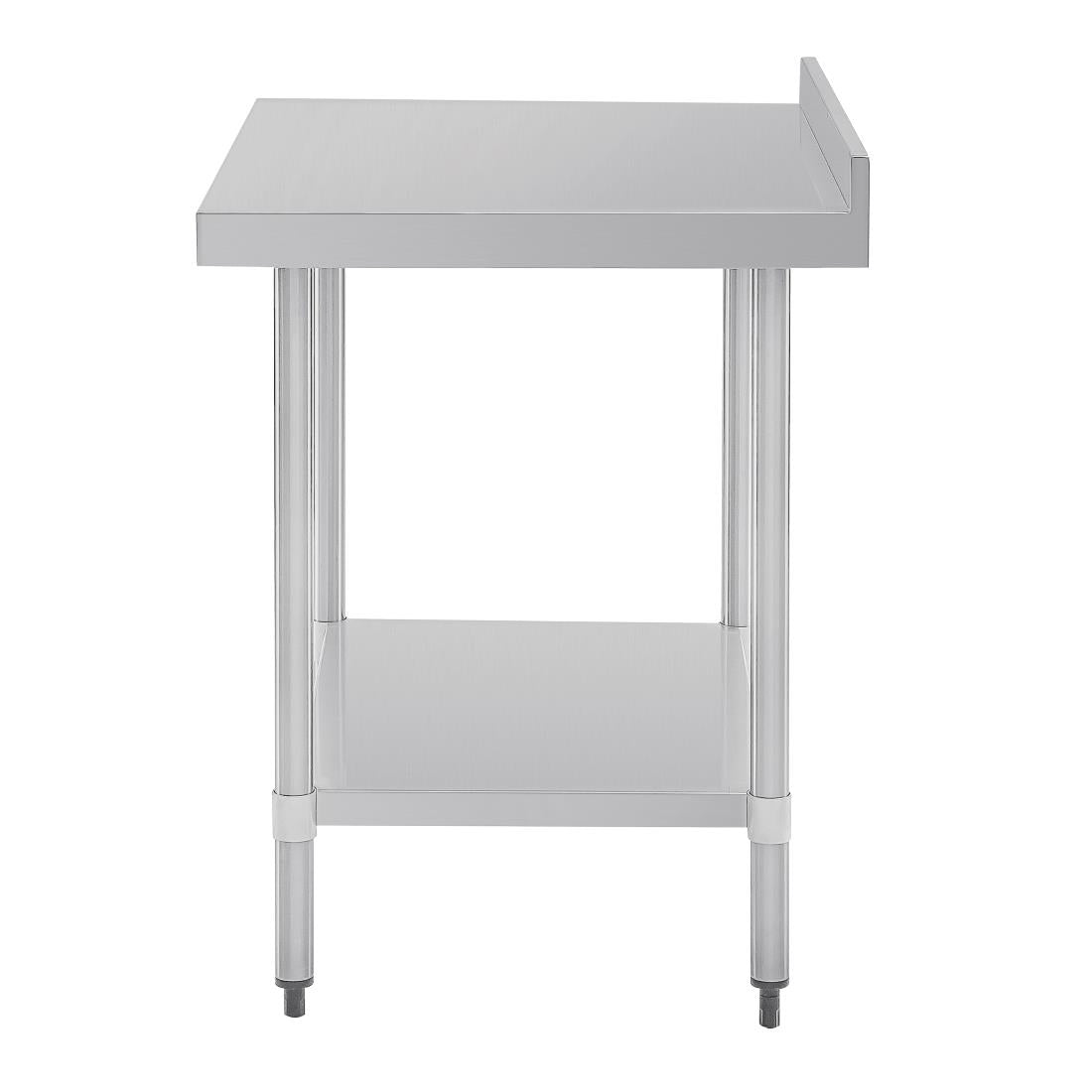 Vogue Table with Upstand St/St - 900x700x900mm 35 1/2x27 1/2x35 1/2" GJ506