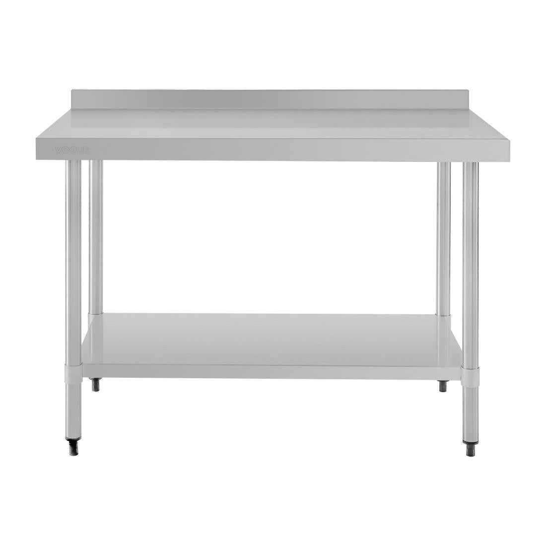 Vogue Table with Upstand St/St - 1200x700x900mm 47 1/4x27 1/2x35 1/2" GJ507