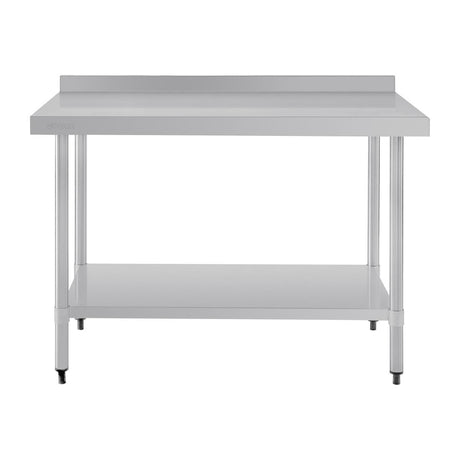 Vogue Table with Upstand St/St - 1200x700x900mm 47 1/4x27 1/2x35 1/2" GJ507