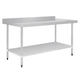 Vogue Table with Upstand St/St - 1800x700x900mm 70 3/4x27 1/2x35 1/2" GJ509