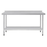 Vogue Table with Upstand St/St - 1800x700x900mm 70 3/4x27 1/2x35 1/2" GJ509