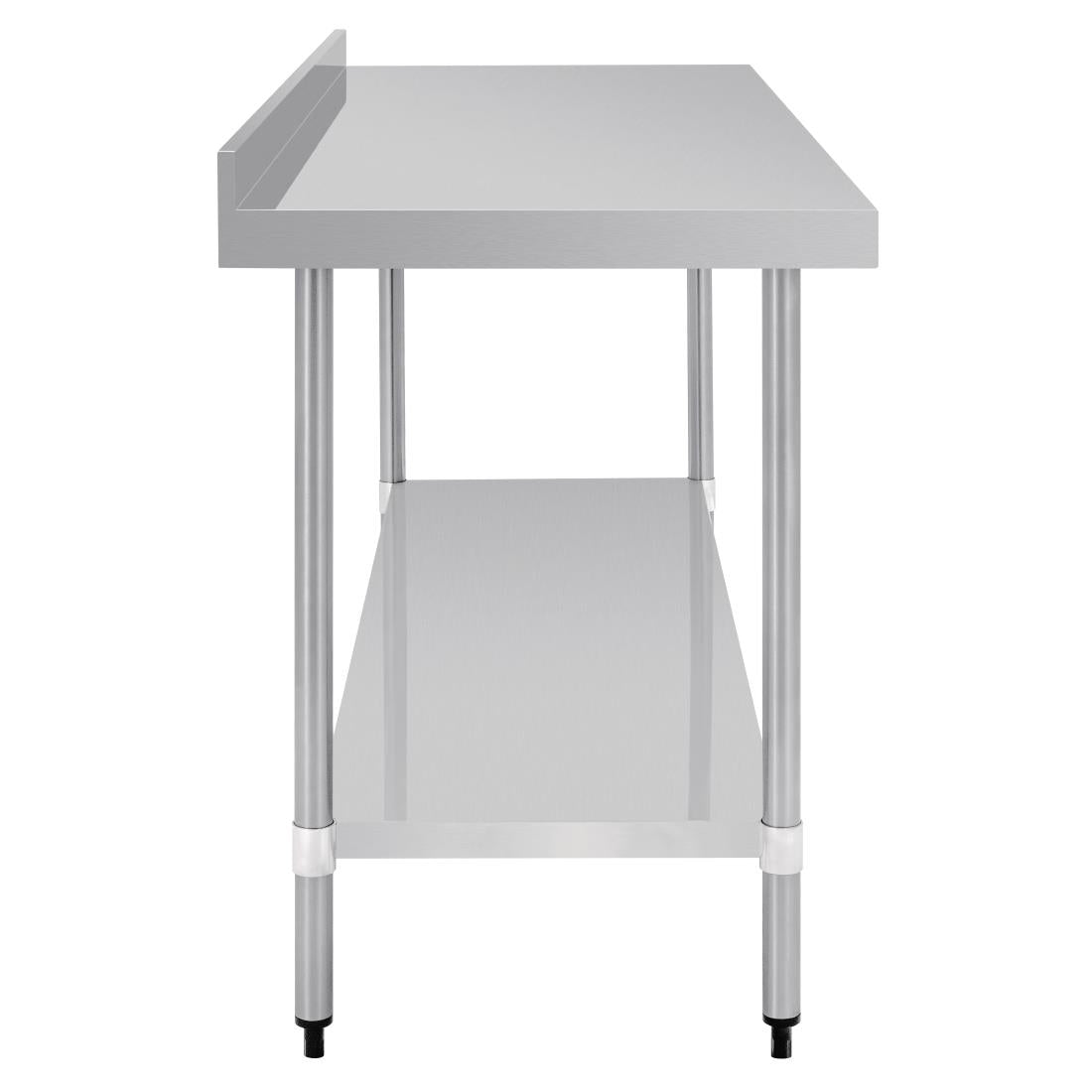 Vogue Table with Upstand St/St - 1800x700x900mm 70 3/4x27 1/2x35 1/2" GJ509