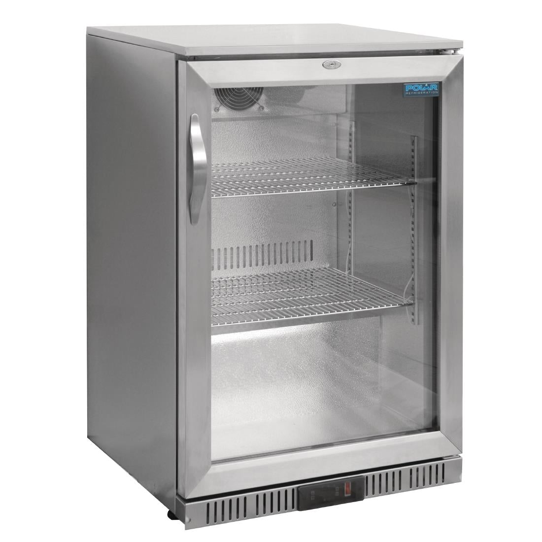 Polar G-Series Back Bar Cooler with Hinged Door Stainless Steel - 138Ltr GL007-A