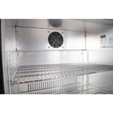 Polar G-Series Back Bar Cooler with Single Solid Hinged Door Black - 850mm
