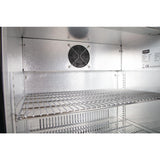 Polar G-Series Back Bar Cooler with Single Solid Hinged Door Black - 900mm