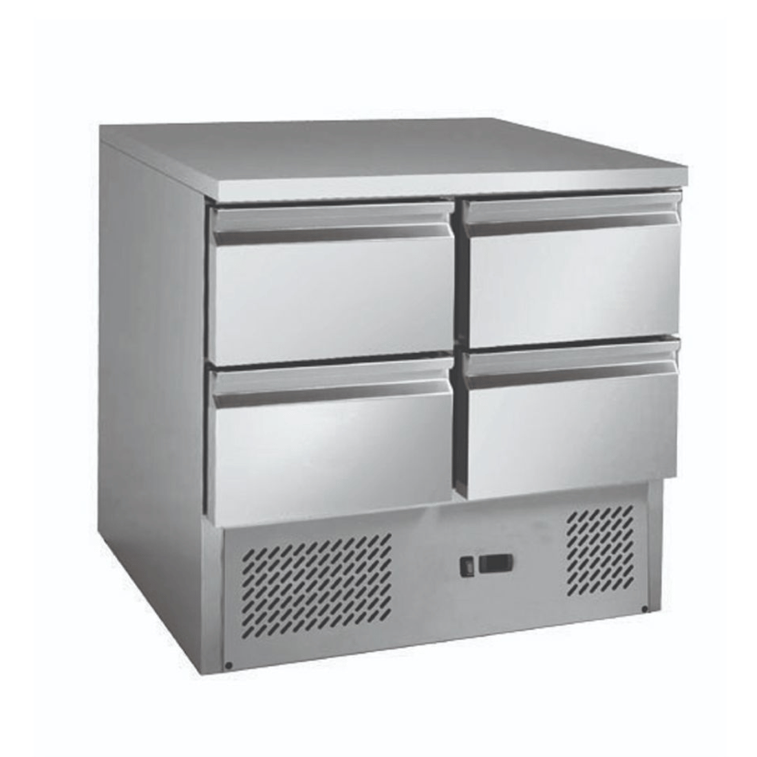 2NDs: Thersmaster Stainless steel 4 Drawers Compact Workbench Fridge GNS900-4D-QLD118