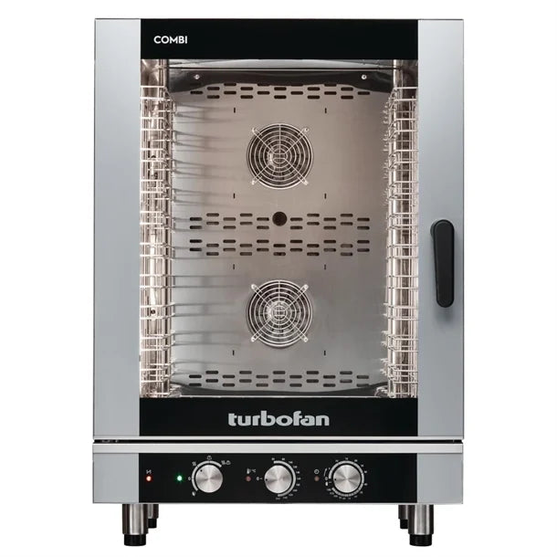 Turbofan Full Size 10 Tray Manual Electric Combi Oven EC40M10