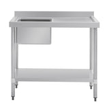 Vogue Single Bowl Sink R/H Drainer - 1000mm (90mm Drain) HC900