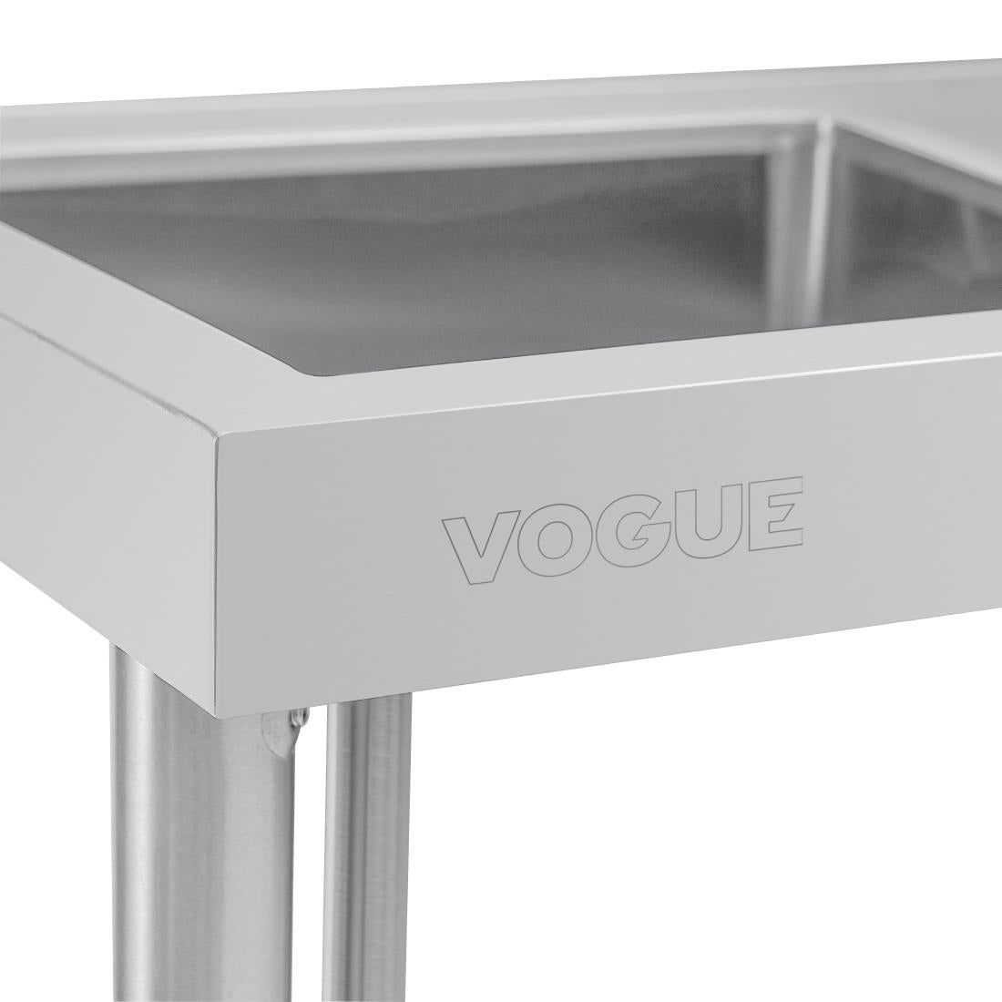 Vogue Single Bowl Sink R/H Drainer - 1000mm (90mm Drain) HC900