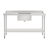 Vogue Single Bowl Sink Double Drainer - 1500mm (90mm Drain) HC906