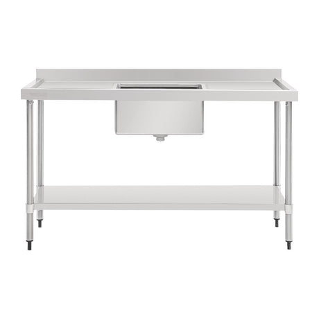 Vogue Single Bowl Sink Double Drainer - 1500mm (90mm Drain) HC906