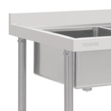 Vogue Double Bowl Sink R/H Drainer - 1800mm (90mm Drain) HC907