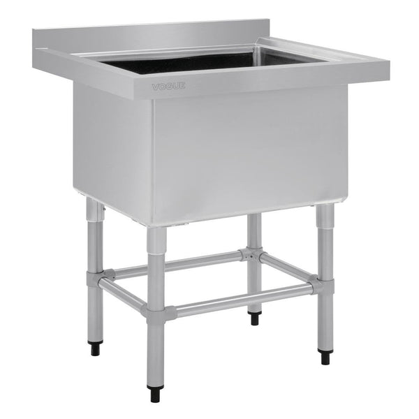 Vogue St/St Deep Pot Sink - 770mm (w) x 600mm (d)  (90mm Drain) HC910