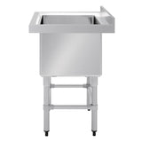 Vogue St/St Deep Pot Sink - 770mm (w) x 600mm (d)  (90mm Drain) HC910