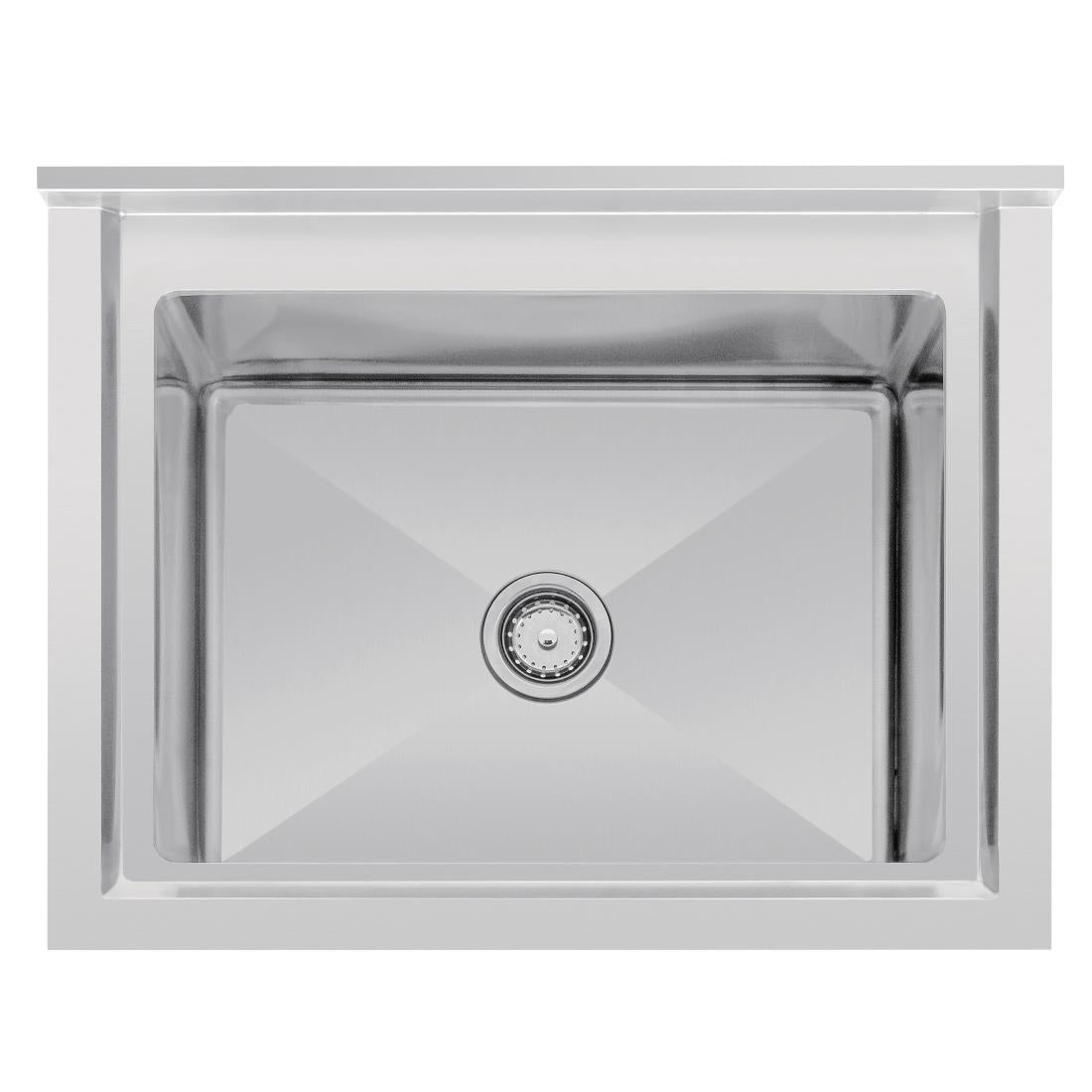 Vogue St/St Deep Pot Sink - 770mm (w) x 600mm (d)  (90mm Drain) HC910