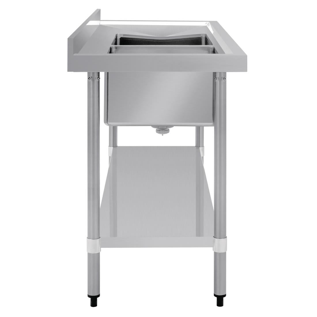 Vogue Double Bowl Sink R/H Drainer - 1500mm x 700mm  (90mm Drain) HC916