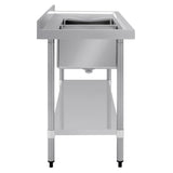 Vogue Double Bowl Sink R/H Drainer - 1500mm x 700mm  (90mm Drain) HC916