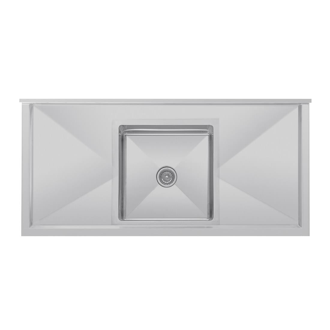 Vogue Single Bowl Sink Double Drainer - 1500mm x 700mm (90mm Drain) HC918