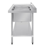 Vogue Double Bowl Sink L/H Drainer - 1800mm x 700mm (90mm Drain) HC920