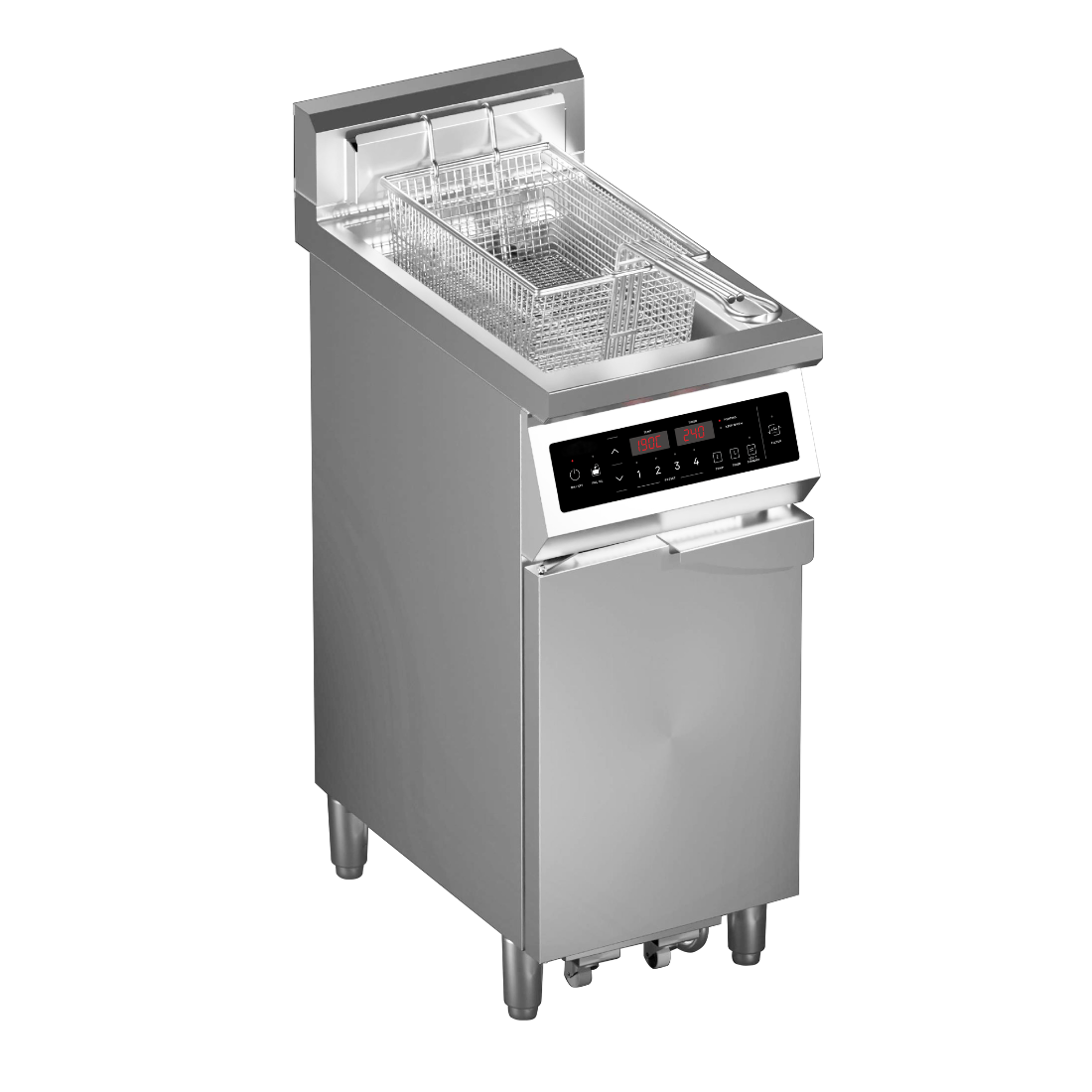Brenner Volt 700 Series 25L Single Tank Induction Fryer with Oil Filtration IDF1-25L - Whisk Hospitality - IDF1-25L