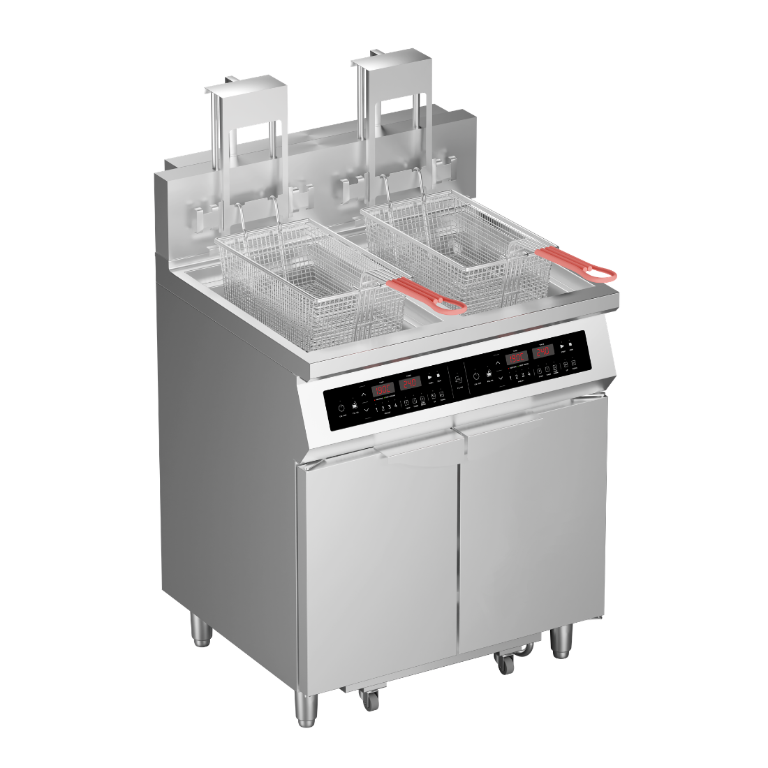 Brenner Volt 700 Series 2 x 25L Twin Tank Auto-Lifting Induction Fryer with Oil Filtration IDF2-50AL - Whisk Hospitality - IDF2-50AL