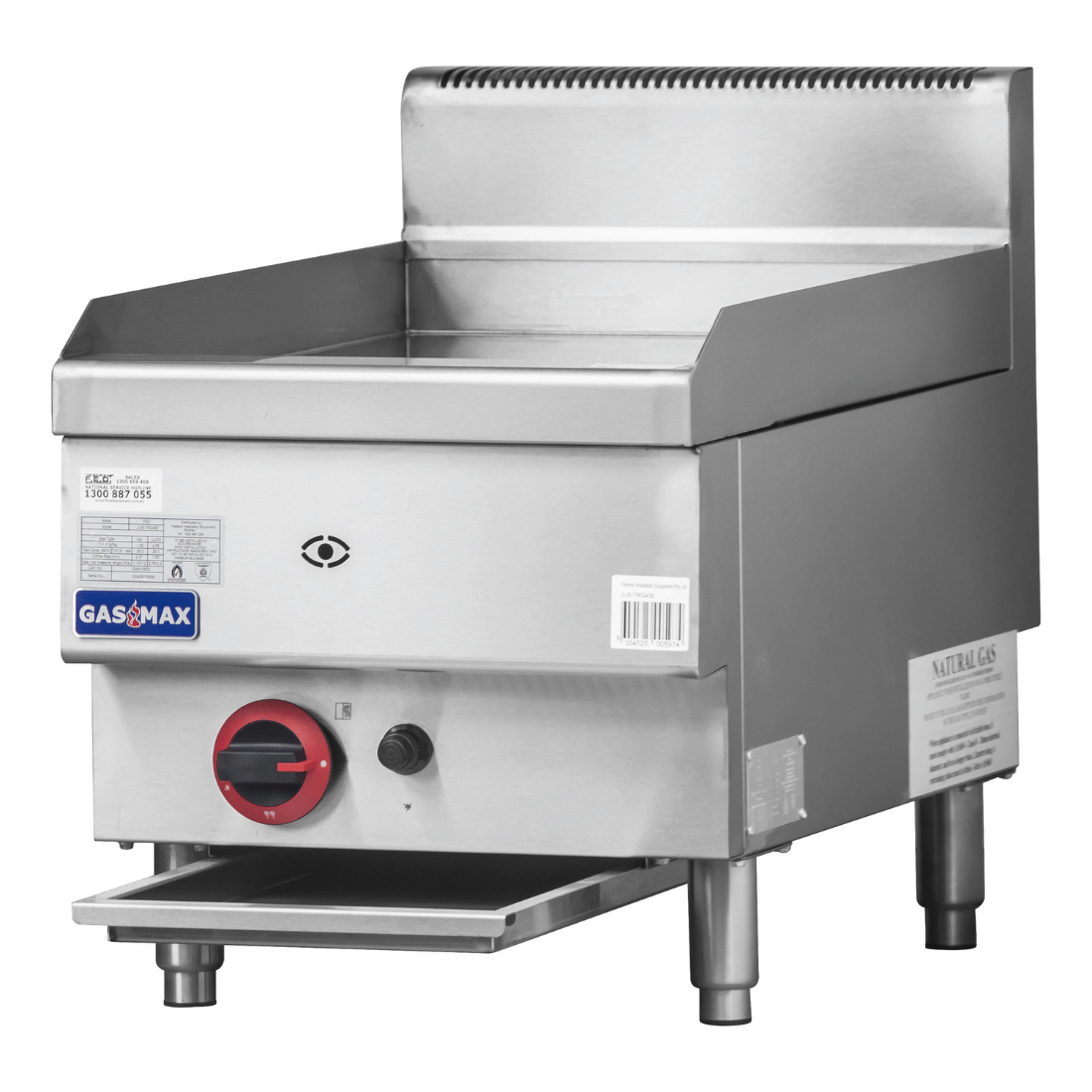 GASMAX Benchtop Single Burner Griddle - JUS-TRG40E