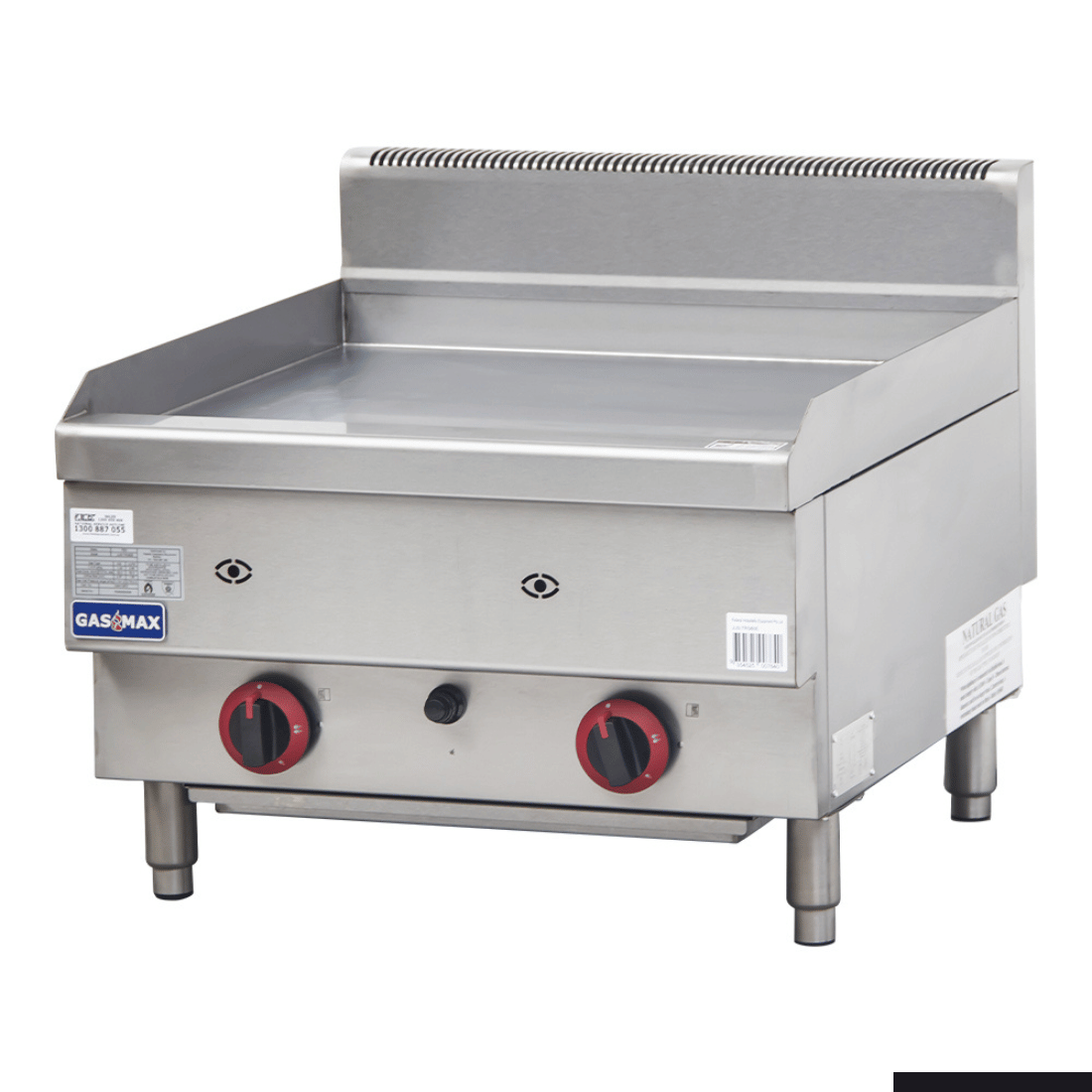 Ex Display - GASMAX Benchtop 2 Bunner Griddle 600mm - JUS-TRG60ELPG