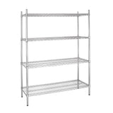 Vogue Flat Pack 4 Shelf Unit - 1525x460x1840mm L929
