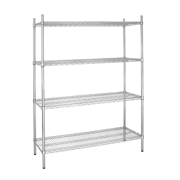 Vogue Flat Pack 4 Shelf Unit - 1525x460x1840mm L929