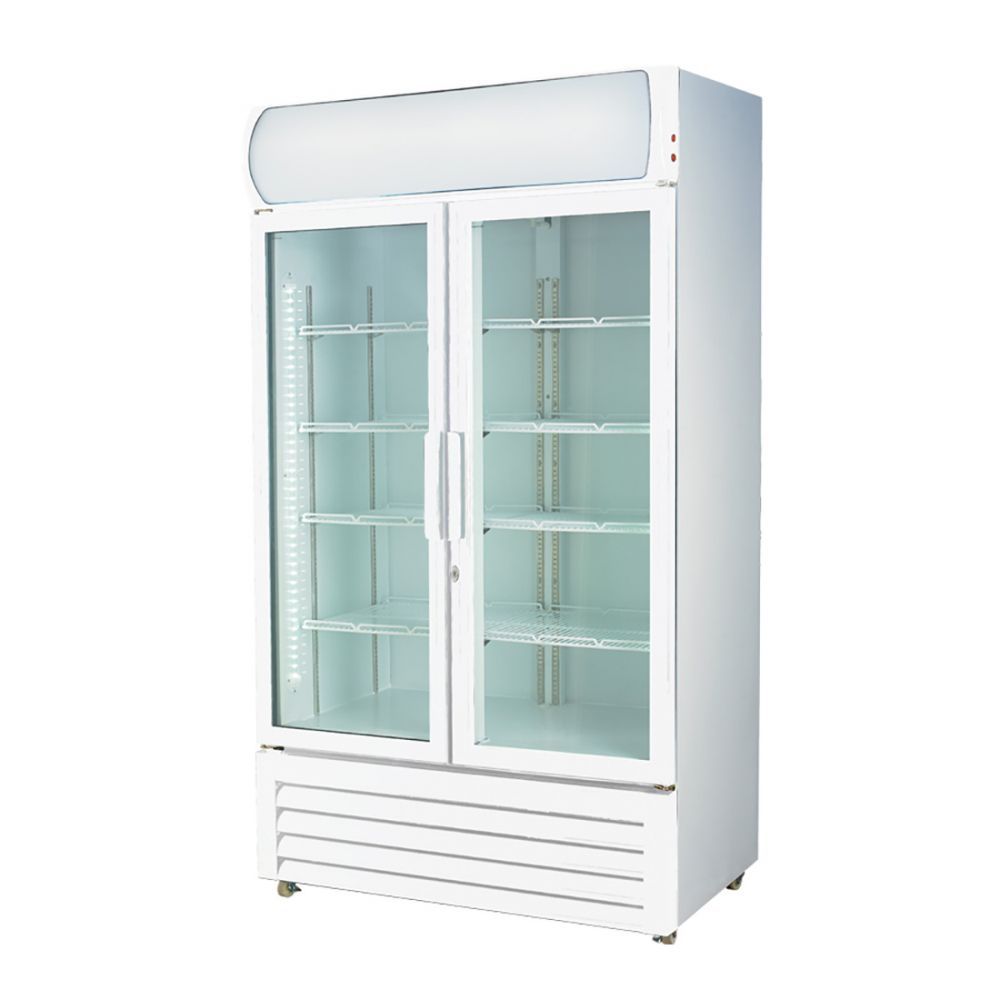 Ex-Showroom: Thermaster Two Glass Door Colourbond Upright Drink Fridge - LG-730P-QLD252