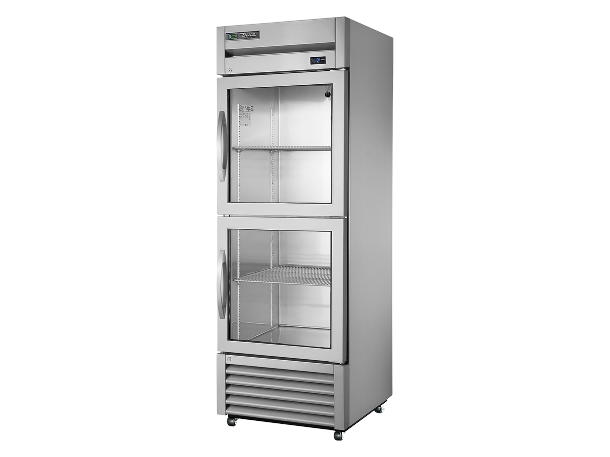 True Refrigeration Upright Foodservice Refrigerator 2 Half Glass Swing Doors - T-23G-2-HC-FGD01