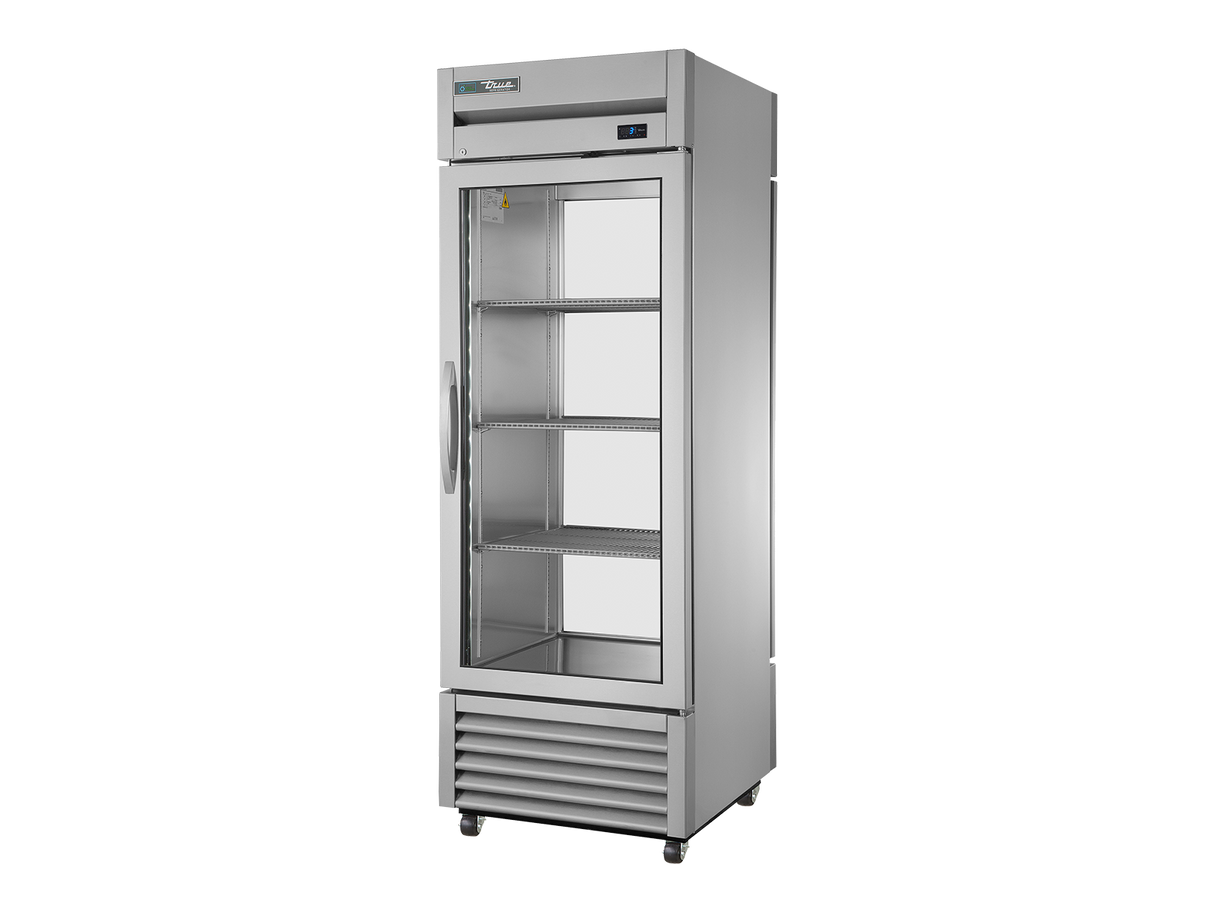 True Refrigeration Upright Pass-Thru Display Refrigerator 1 Glass Door Front 1 Glass Door Rear - T-23G-PT-HC-FGD01 1G-1G