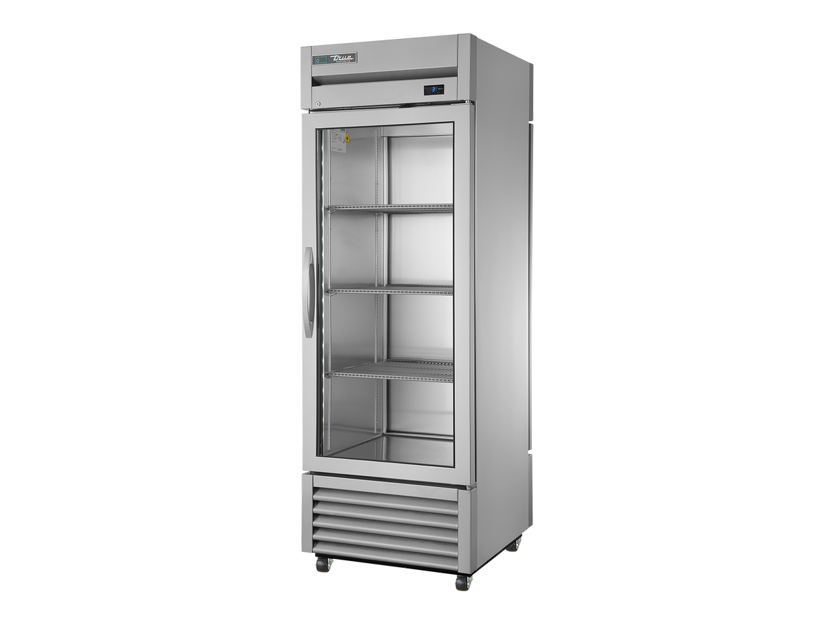 True Refrigeration Upright Pass-Thru Display Refrigerator 1 Glass Door Front 1 Solid Door Rear - T-23G-PT-HC-FGD01